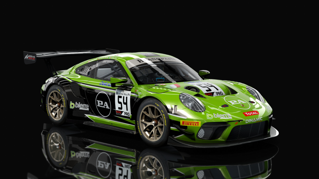 Porsche 911 GT3 R 2019 (991.2) Endurance, skin dinamic_54_spa_24h_2019