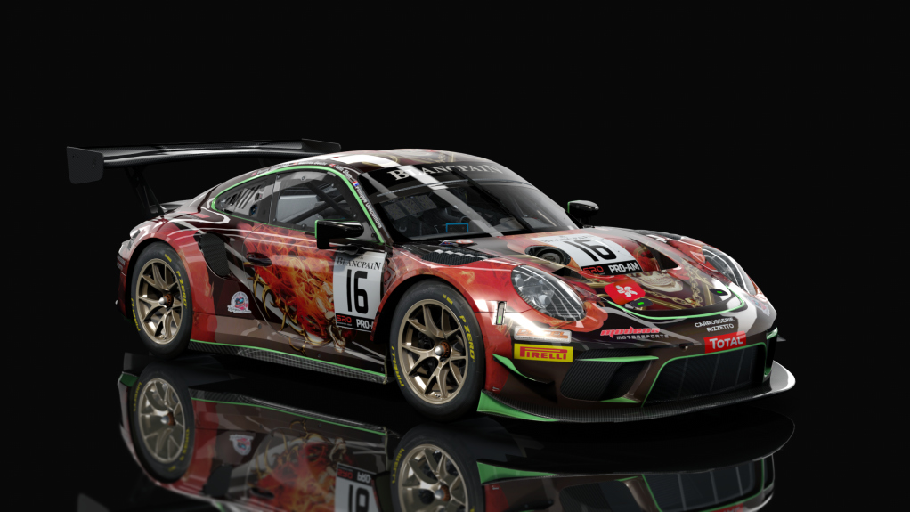 Porsche 911 GT3 R 2019 (991.2) Sprint, skin modena_16_spa_24h_2019