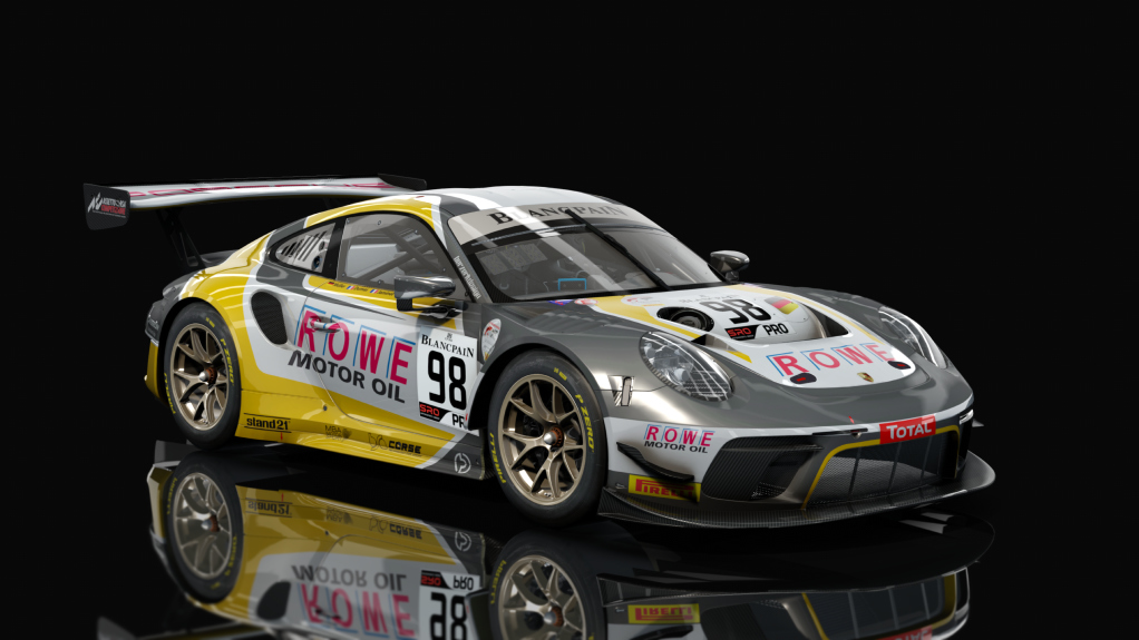 Porsche 911 GT3 R 2019 (991.2) Sprint, skin rowe_98_spa_24h_2019