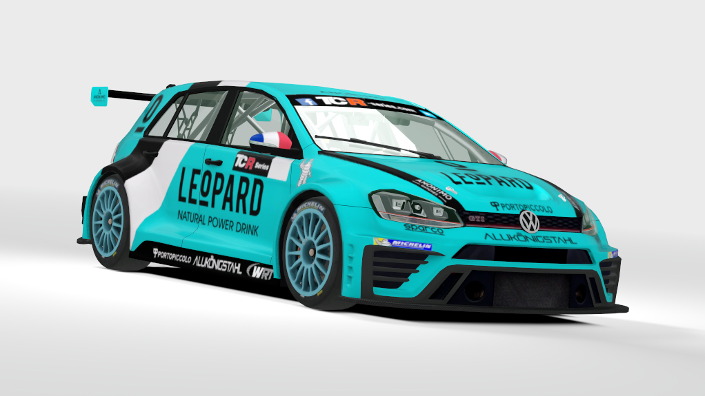 VW Golf GTi TCR, skin leopard