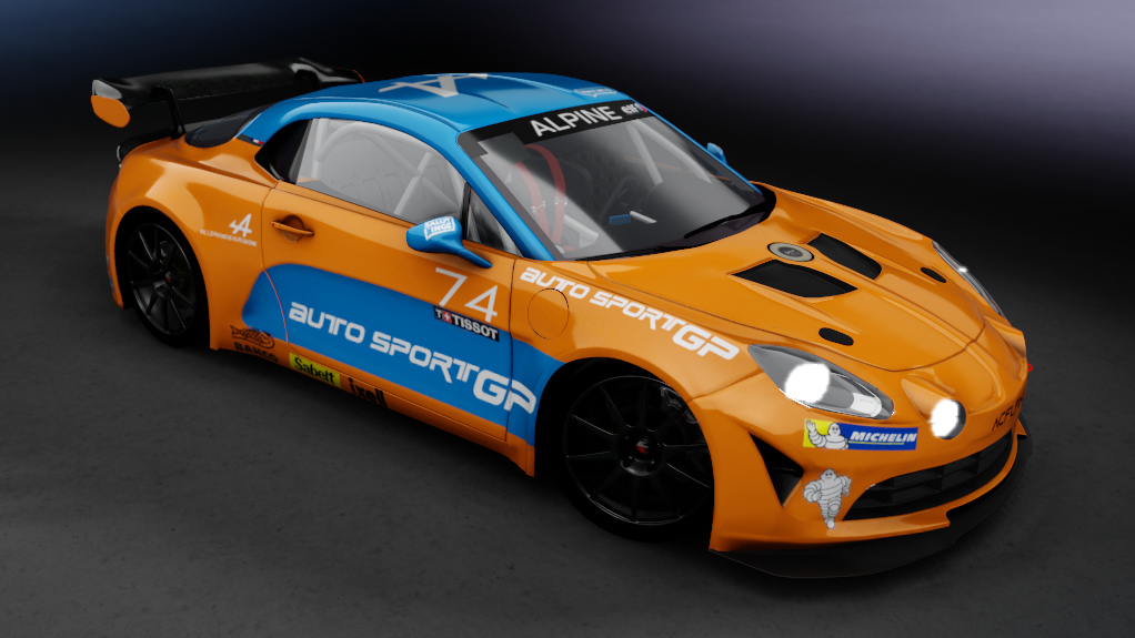 ACFLPINE A110 GT4 V1.2, skin AutosportGP_74
