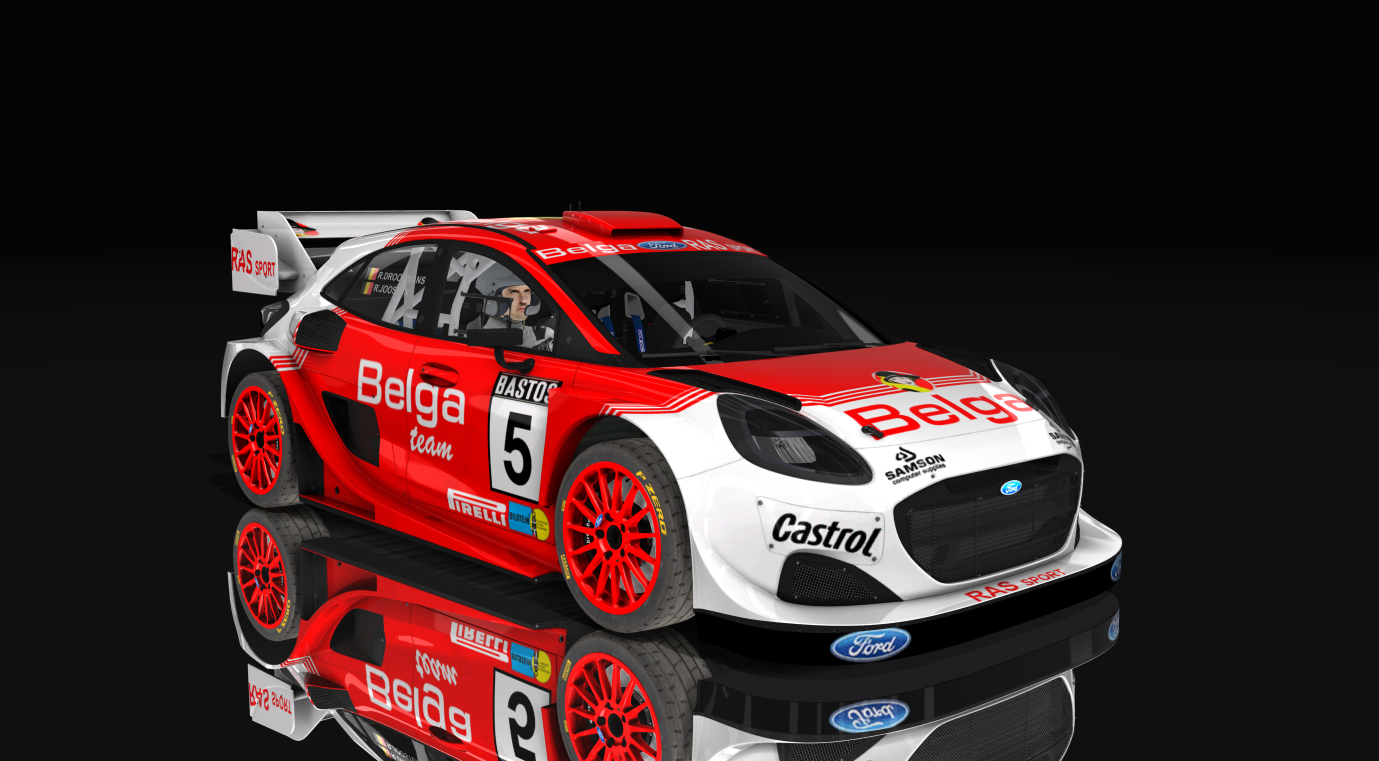 Ford Puma Rally1 2022, skin belga