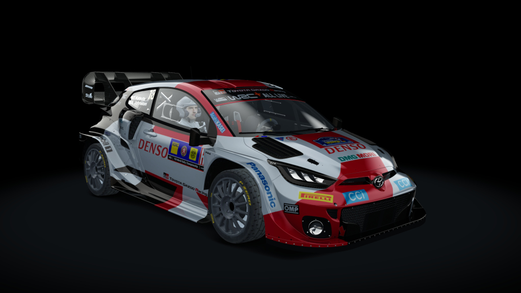 Toyota Yaris Rally1 2022 Gravel, skin 2023 WRC Toyota 18 Central Europe