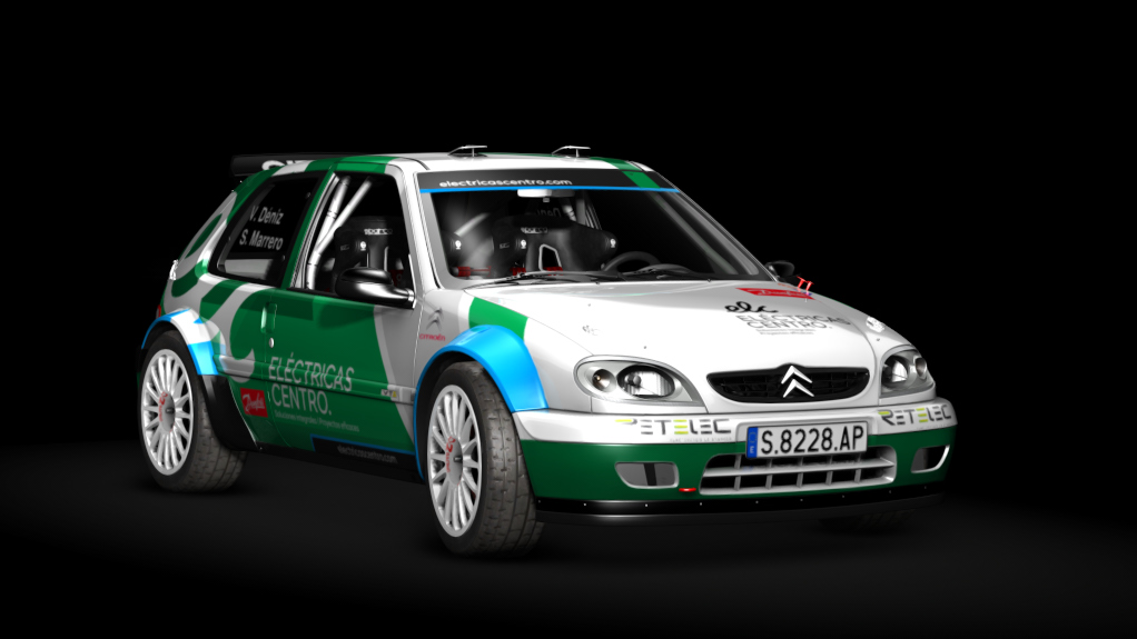 Citroen Saxo VTS (Fase 2) S1600, skin S. Marrero - V. Déniz