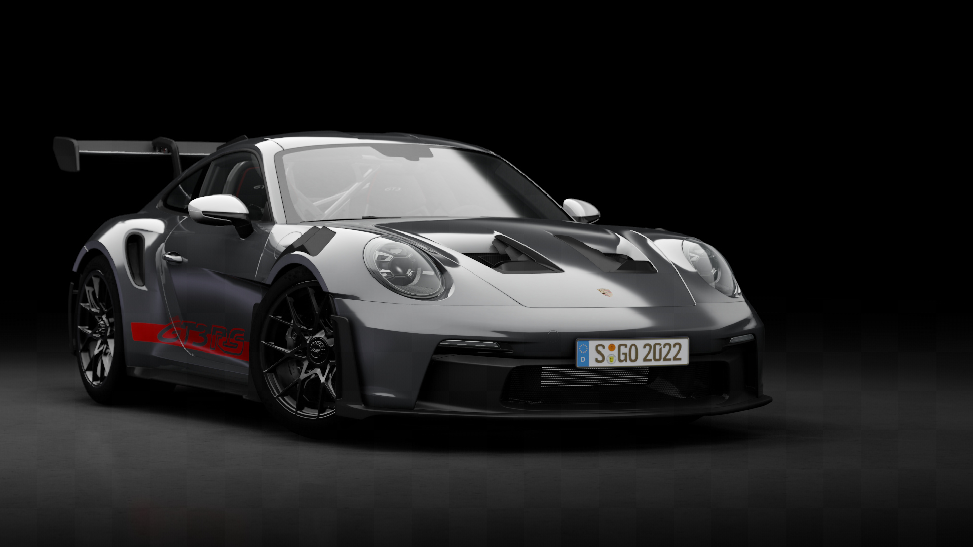 Porsche 911 GT3 RS (992), skin 128_pts_greyblack