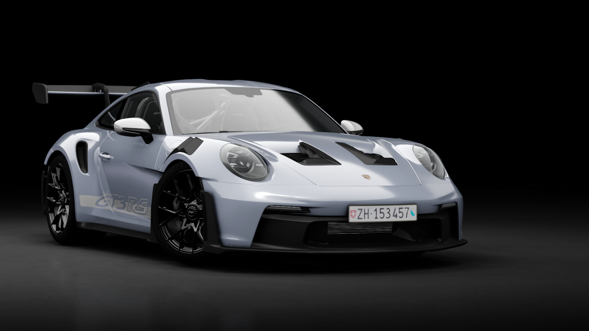 Porsche 911 GT3 RS (992), skin Dolomite Silver Metallic