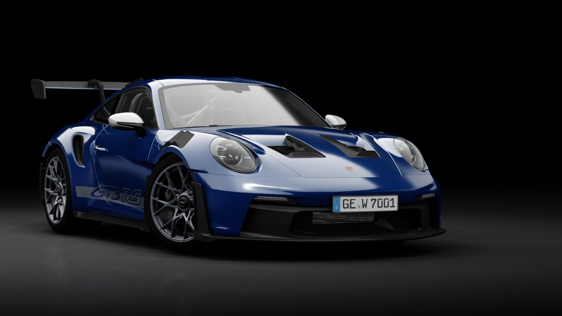 Porsche 911 GT3 RS (992), skin Gentian Blue Metallic
