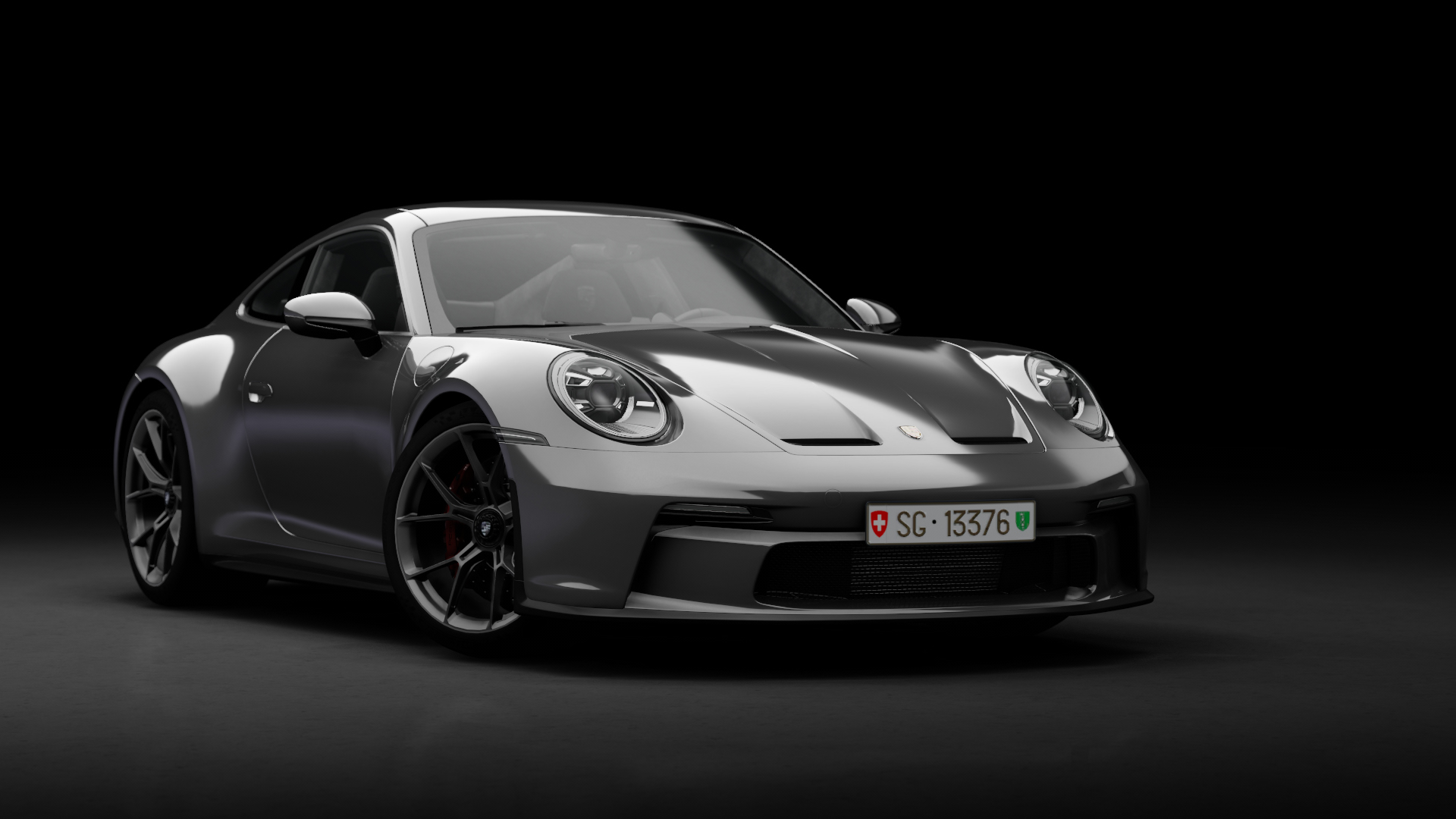 Porsche 911 GT3 (992) Touring Manual, skin Dark Grey Metallic