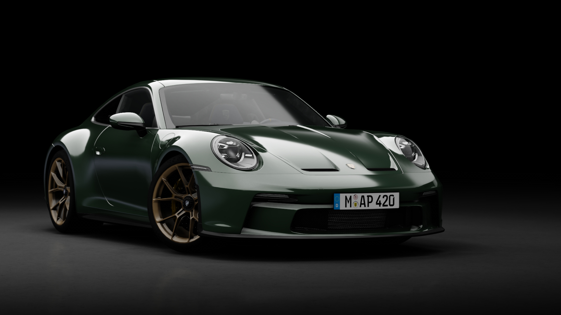 Porsche 911 GT3 (992) Touring Manual, skin Oak Green