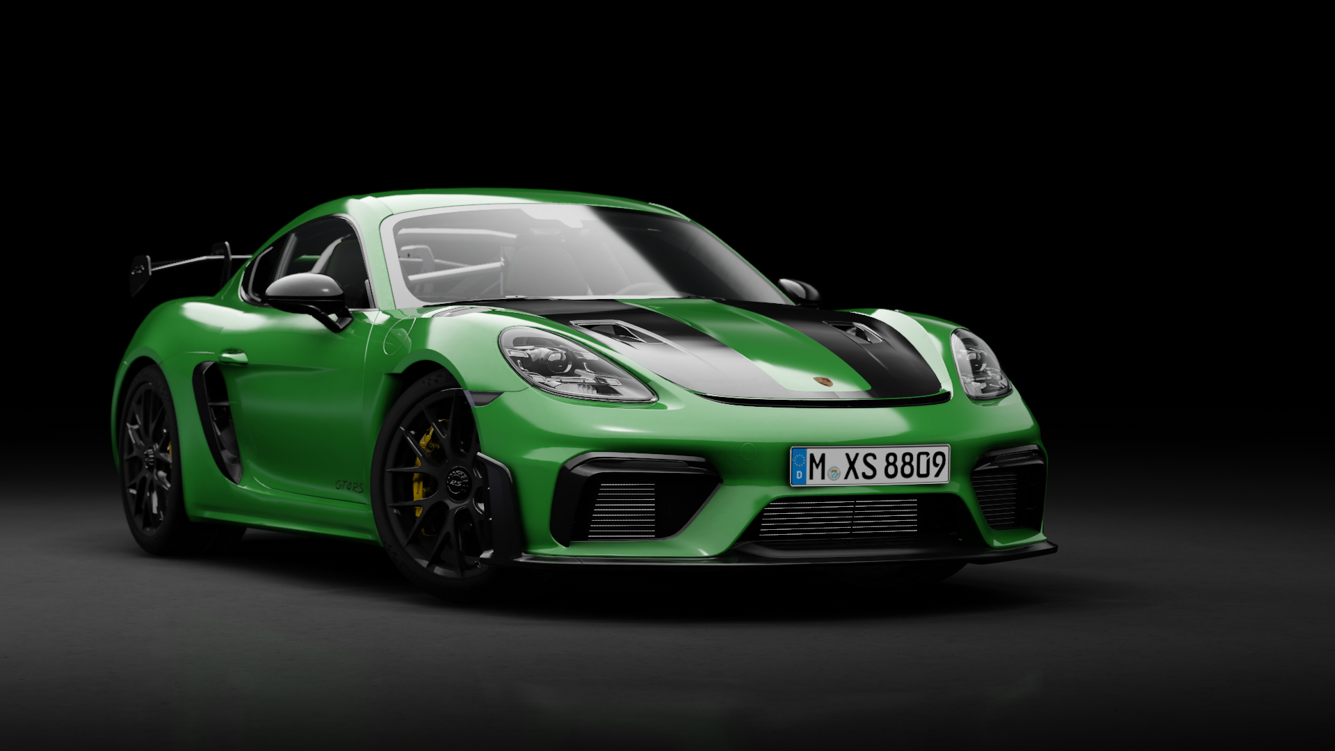 Porsche 718 Cayman GT4 RS, skin Python Green