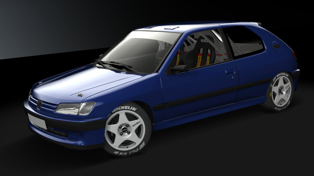 Peugeot 306 S16 Gr.N, skin azul