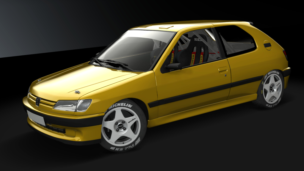 Peugeot 306 S16 Gr.N, skin dorado