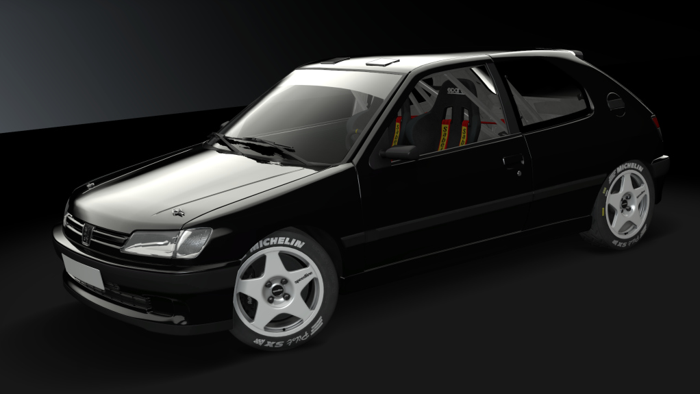 Peugeot 306 S16 Gr.N, skin negro