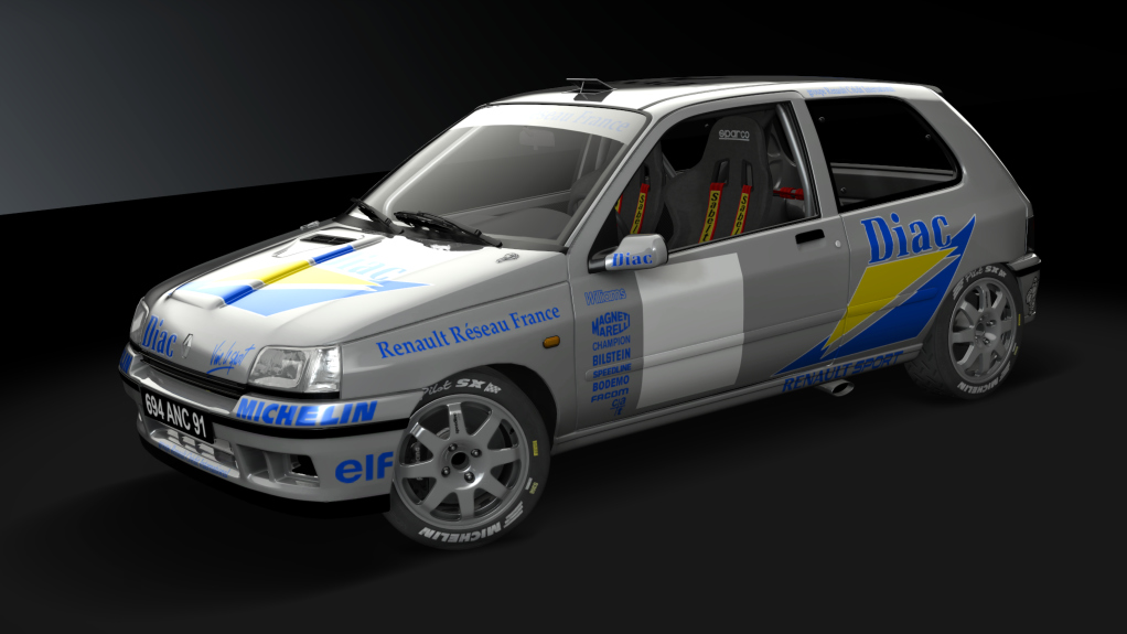 Renault Clio Williams Gr.A, skin Diac