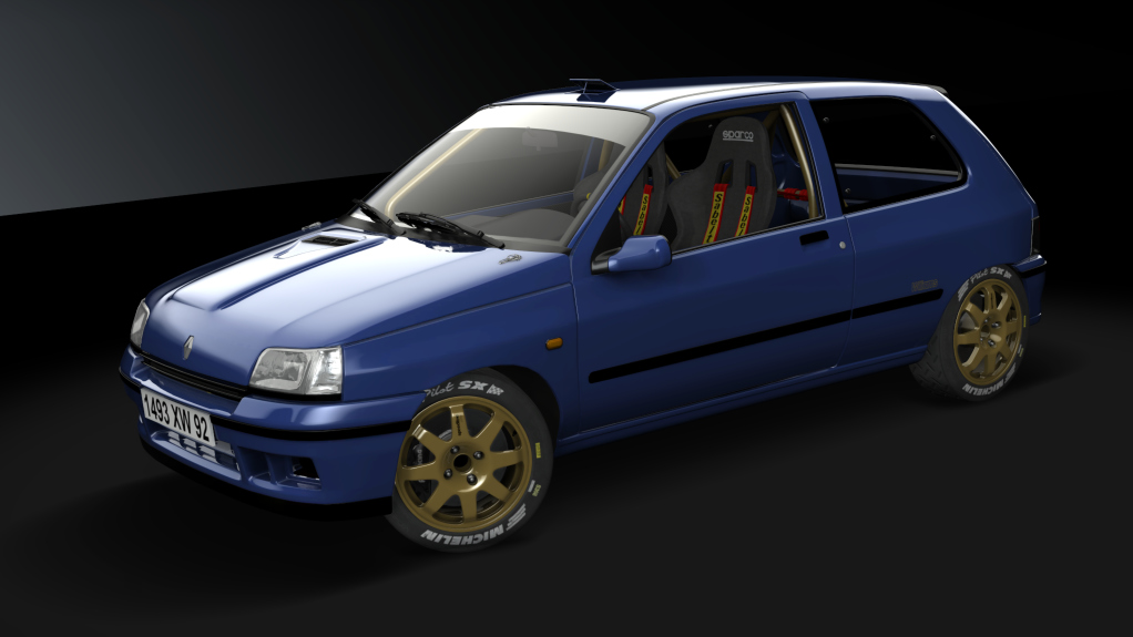 Renault Clio Williams Gr.N, skin azul