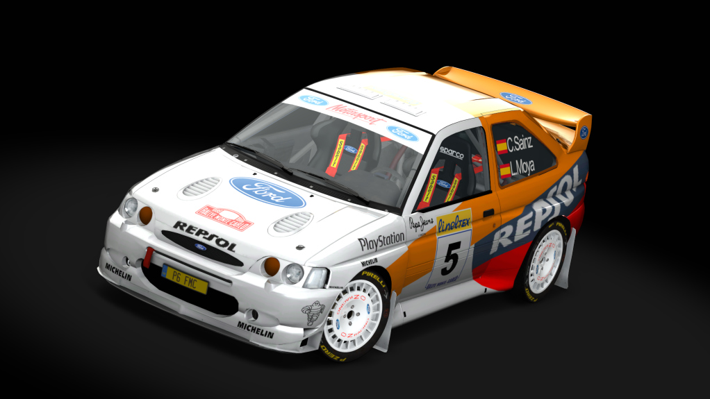 Ford Escort wrc by JLR, skin sainz y moya