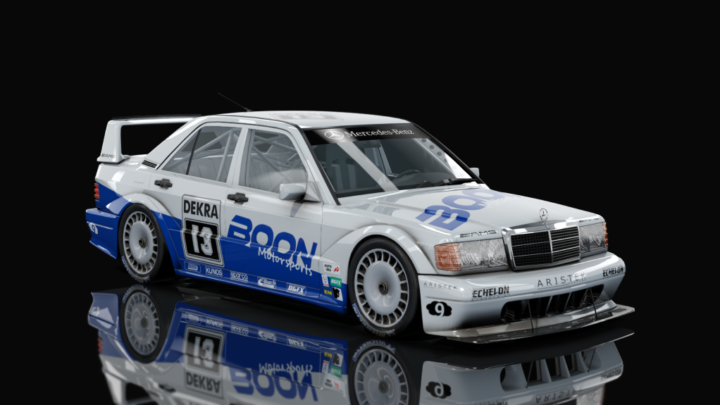 DTM Mercedes-Benz 190E DTM, skin Silver_Blue_13