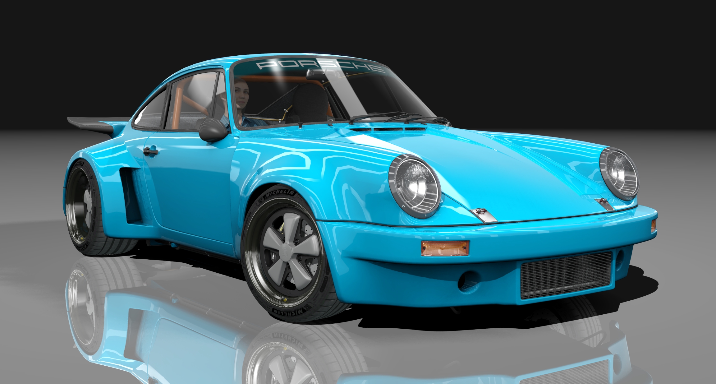 Porsche 911 Carrera RSR 4.0 Touring, skin 07_miami_blue