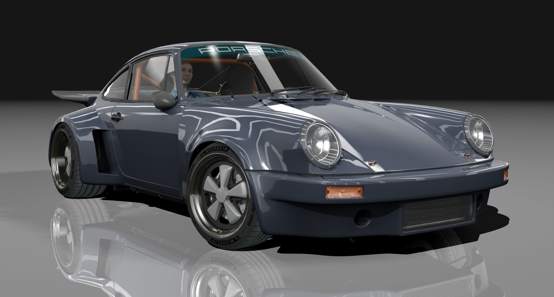 Porsche 911 Carrera RSR 4.0 Touring, skin 10_graphite_blue_metallic