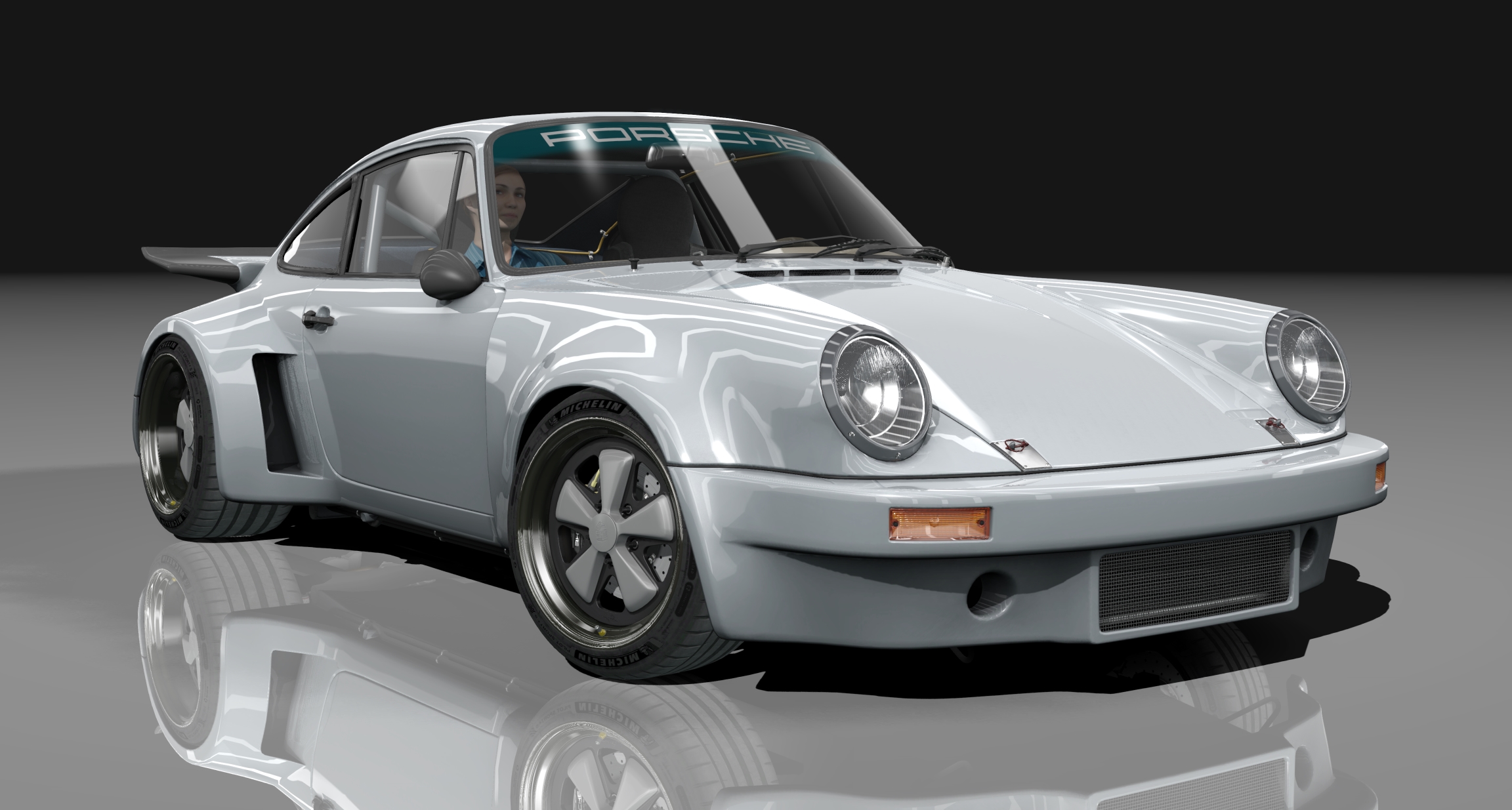 Porsche 911 Carrera RSR 4.0 Touring, skin 11_rhodium_silver_metallic