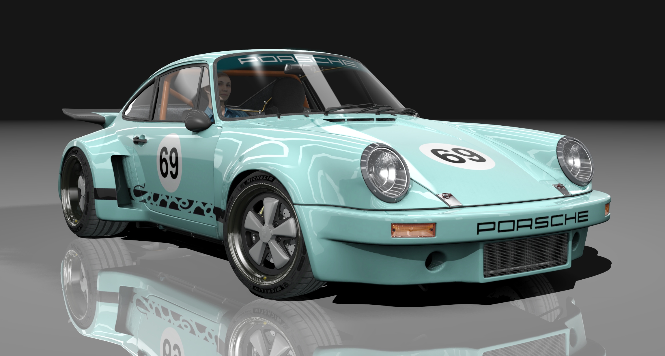 Porsche 911 Carrera RSR 4.0 Touring, skin 16_carrera_cyan