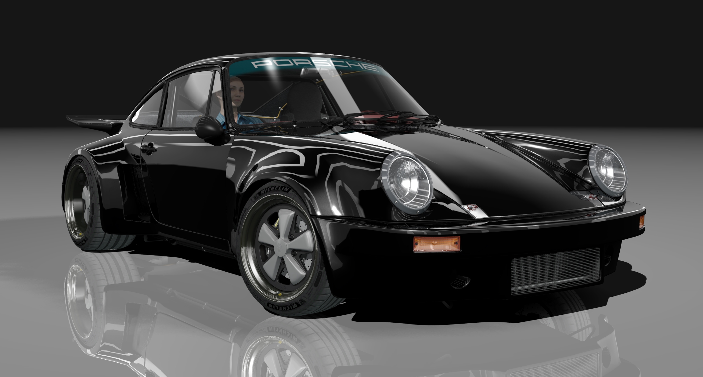 Porsche 911 Carrera RSR 4.0 Touring, skin black