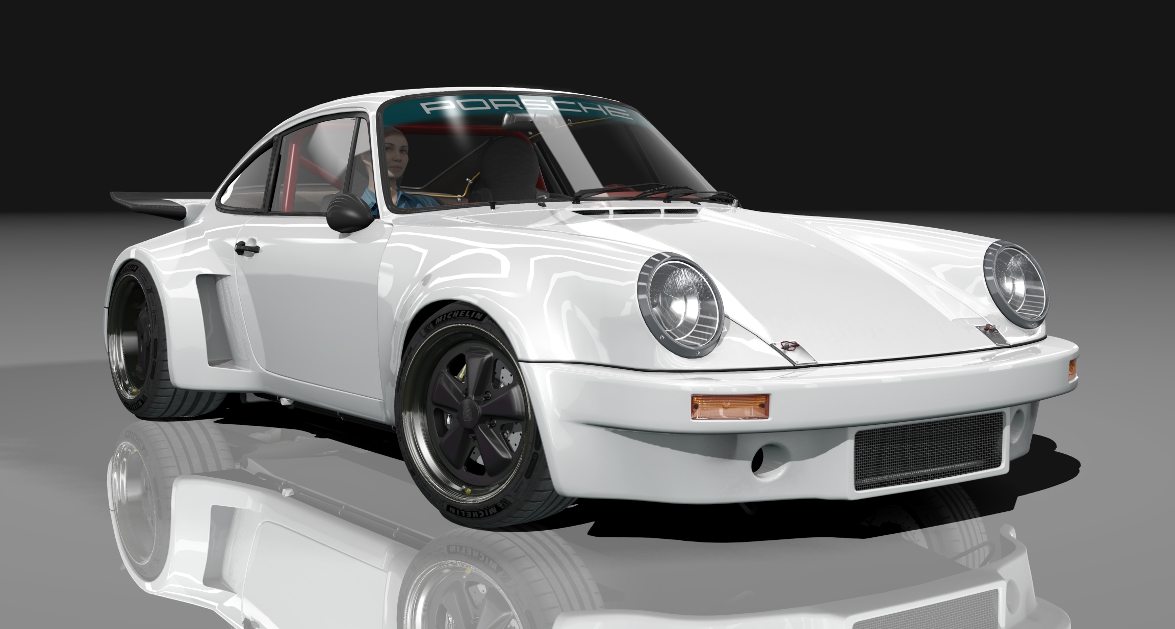 Porsche 911 Carrera RSR 4.0 Touring, skin white_vented