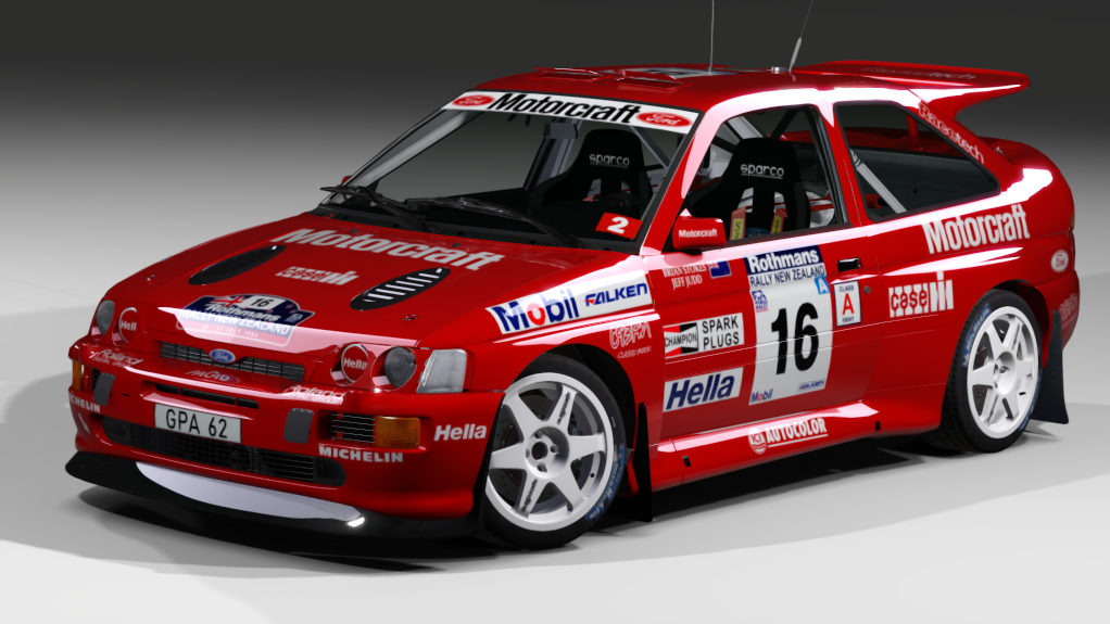 LF Gr.A AWD Ford Escort RS Cowsorth Gr.A, skin Brian Stokes Rally New Zealand 1994