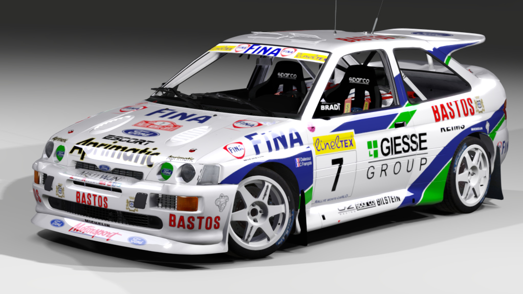 LF Gr.A AWD Ford Escort RS Cowsorth Gr.A, skin F. Delecour - Rallye Automobile de Monte-Carlo 1995
