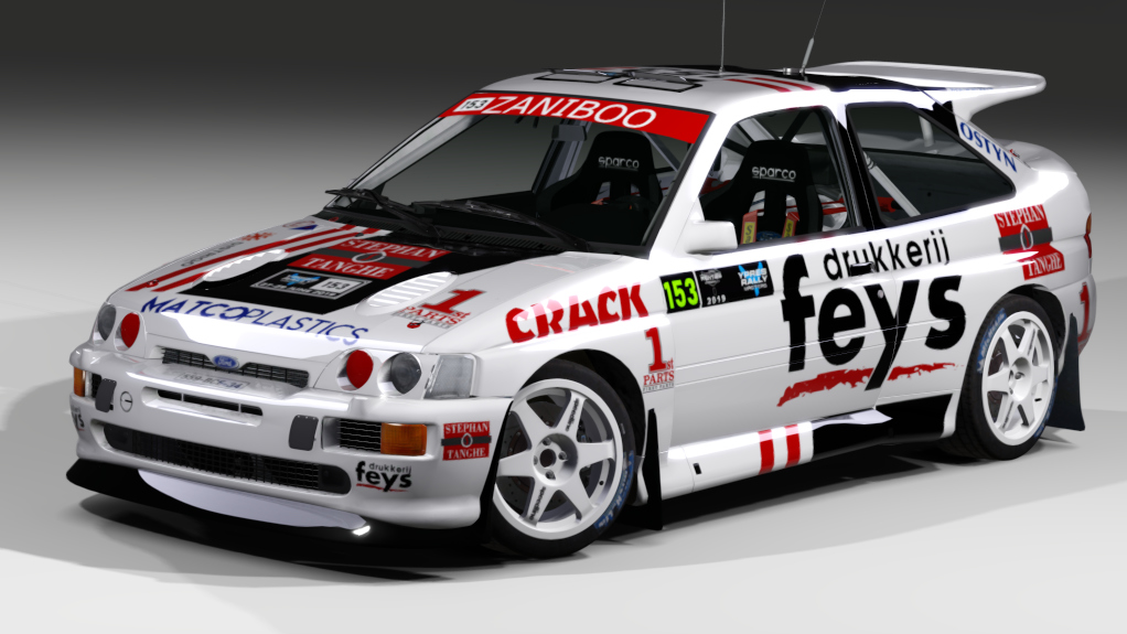 LF Gr.A AWD Ford Escort RS Cowsorth Gr.A, skin P. Lietaer - Renties Ypres Rally 2019
