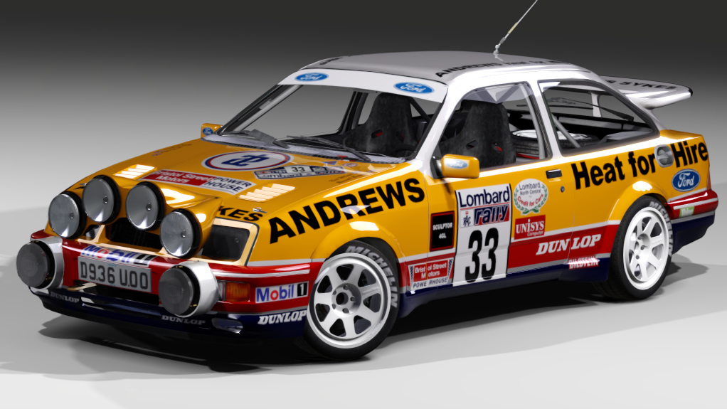 LF Gr.A RWD Ford Sierra RS Cosworth Gr.A, skin Russell Brookes - Lombard RAC Rally '89