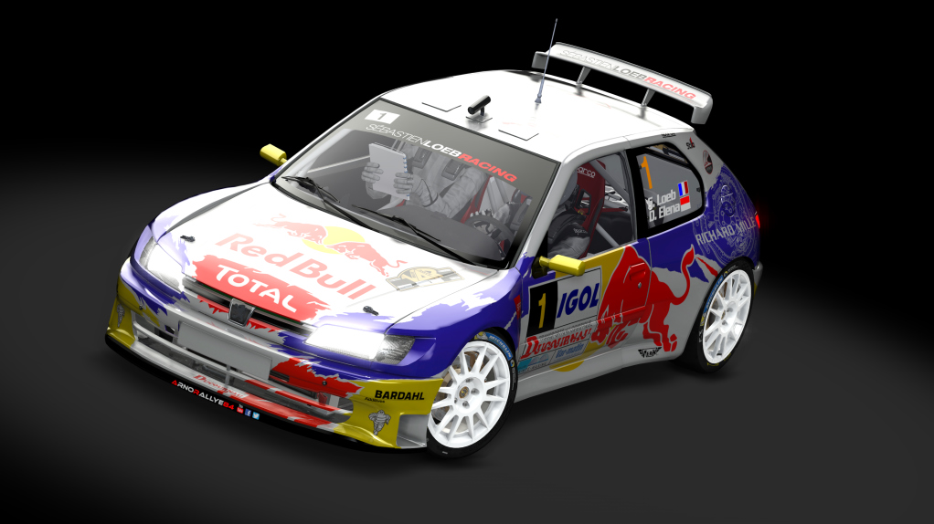 peugeot 306 maxi kit car evo 2, skin Sébastien_Loeb_Var_2017