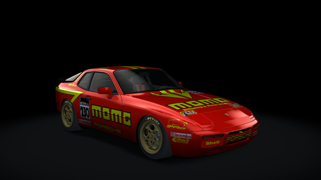 Porsche 944 Turbo Cup, skin momo