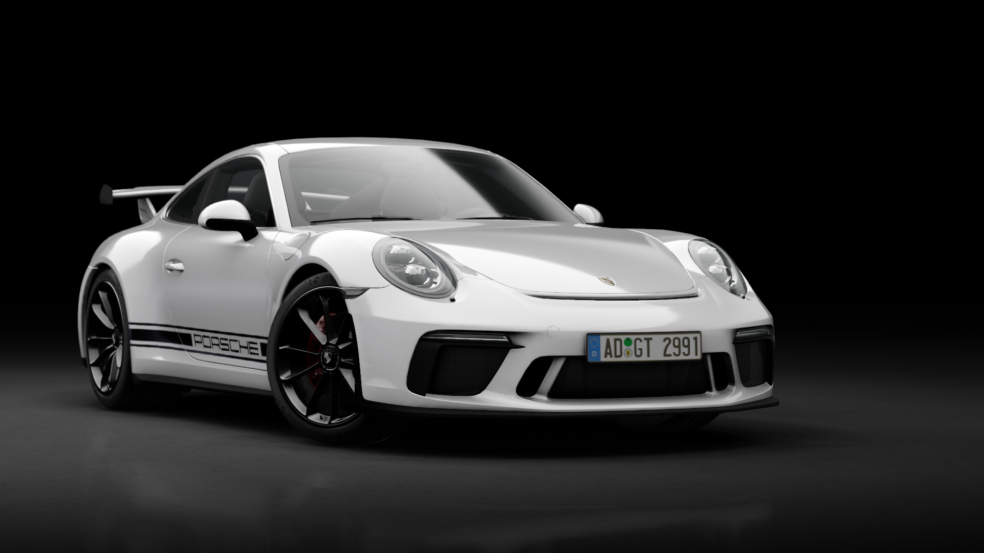 Porsche 911 GT3 (991.2) Manual, skin 05_Carrara_White_Black_Rims