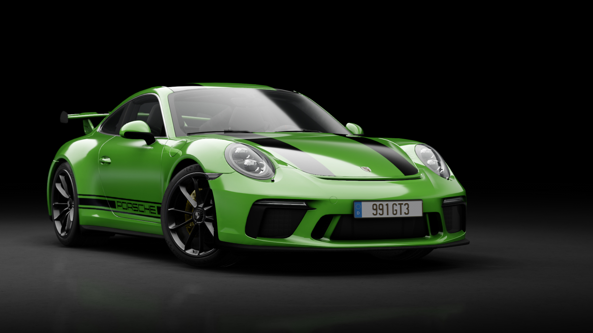 Porsche 911 GT3 (991.2) Manual, skin Lime Green