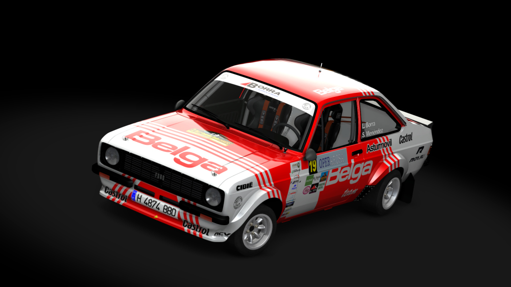 Ford Escort MK II BDG Gr.4, skin L. Borra Rally Cangas 2022