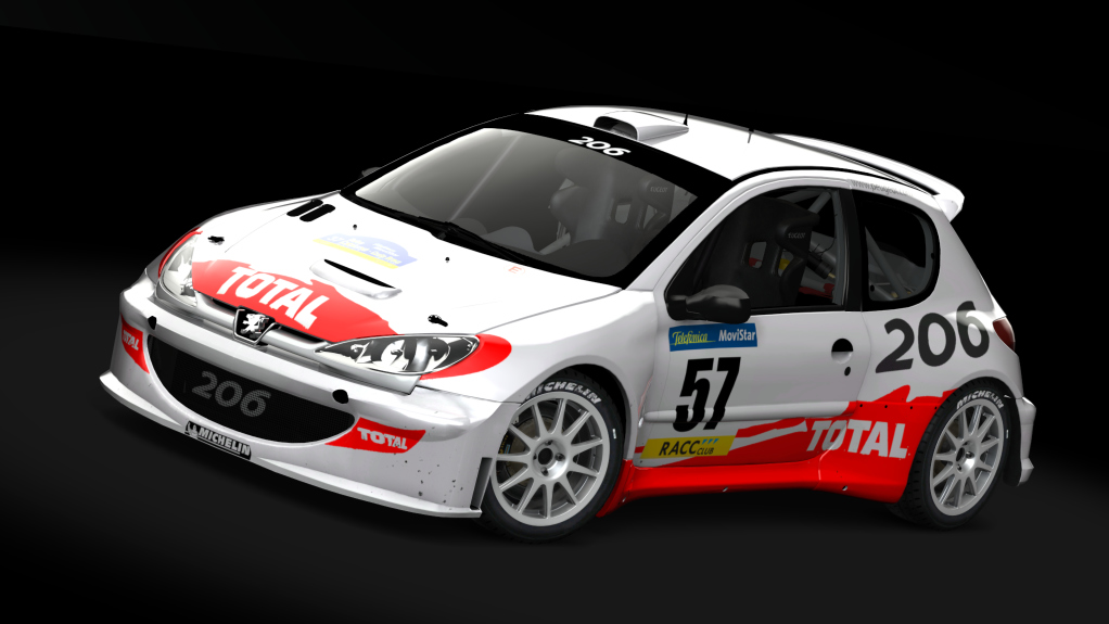 Peugeot 206 S1600, skin Cedric Robert 2001