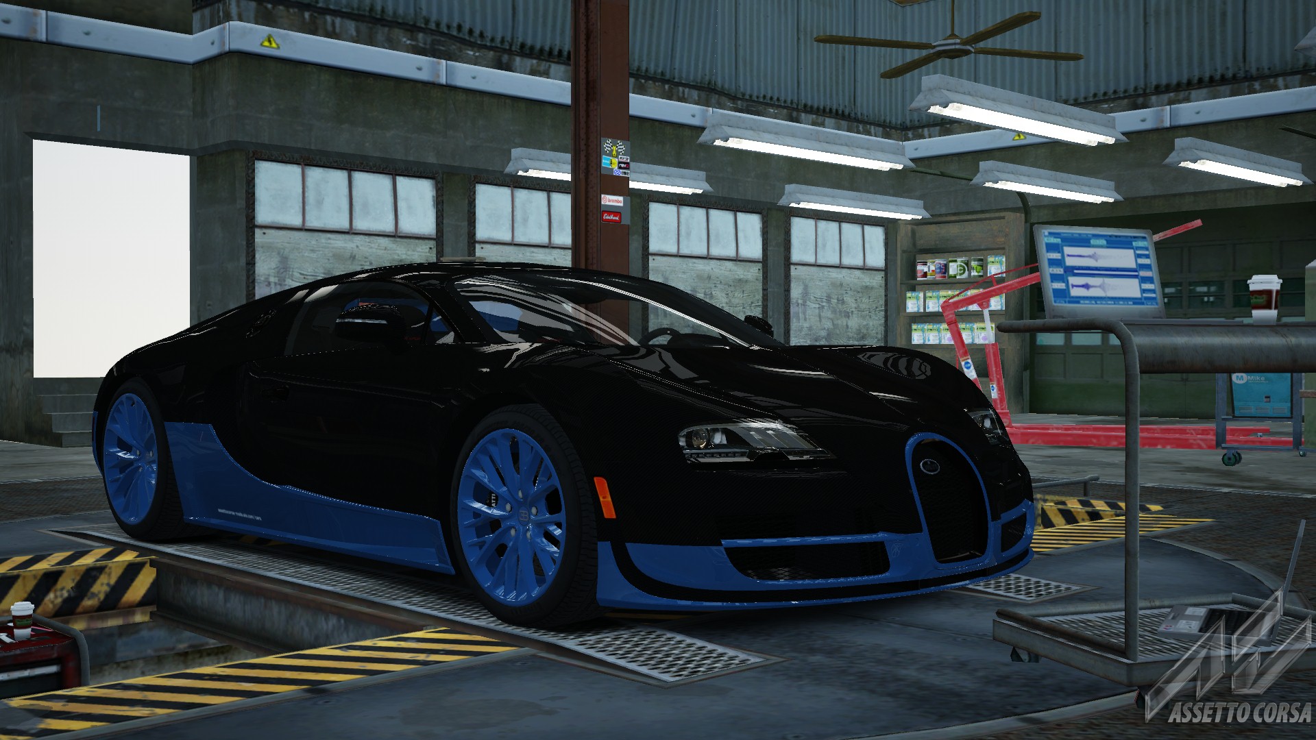 Bugatti Veyron Super Sport, skin blue