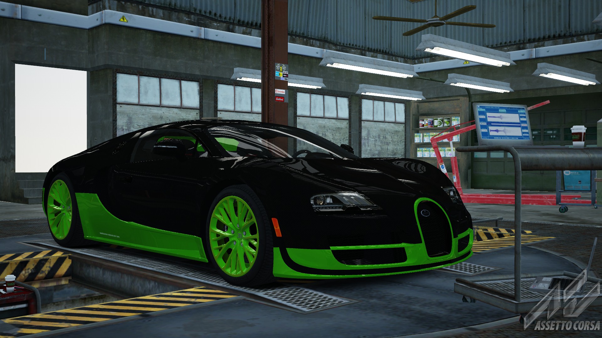 Bugatti Veyron Super Sport, skin green