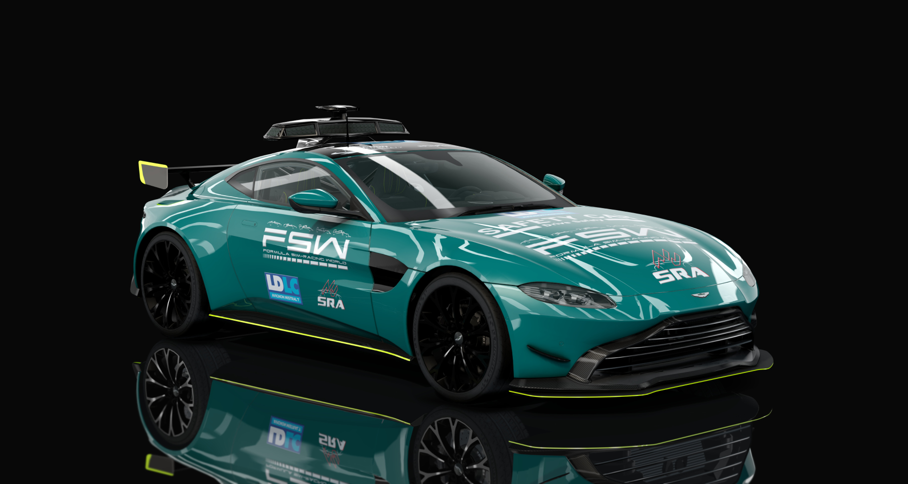 Aston Martin Vantage safety car Nov'Angel, skin FSW