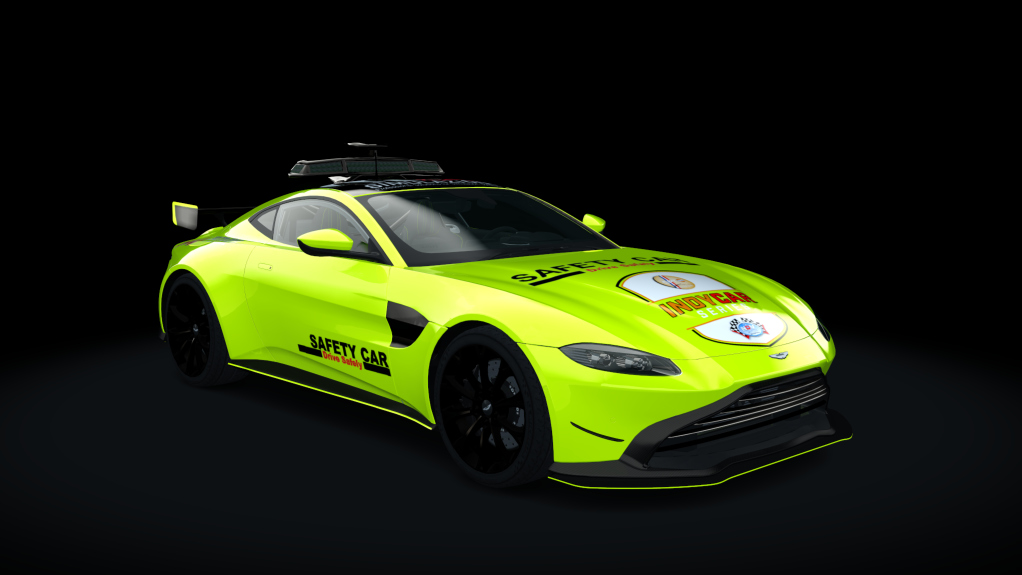 Aston Martin Vantage safety car Nov'Angel, skin Safety car indycar  Patrick