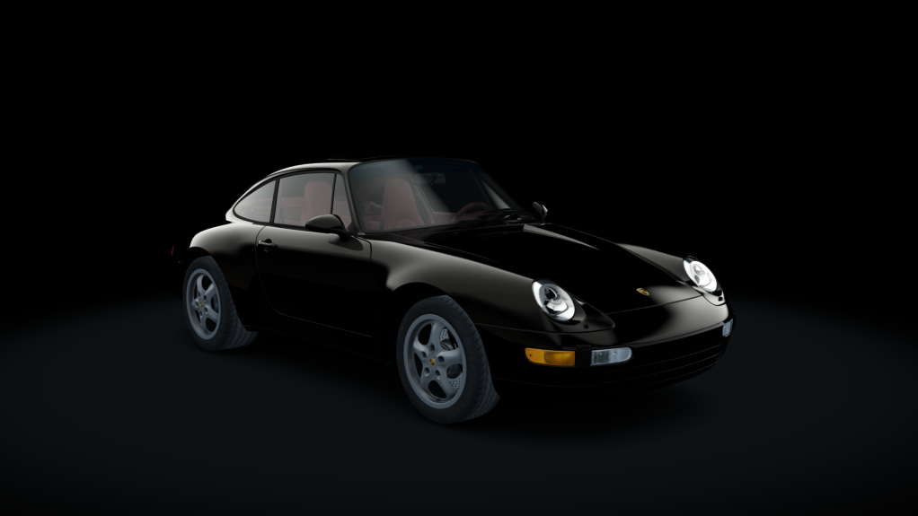 Porsche 911 (993) Carrera, skin Black_Red_Interior
