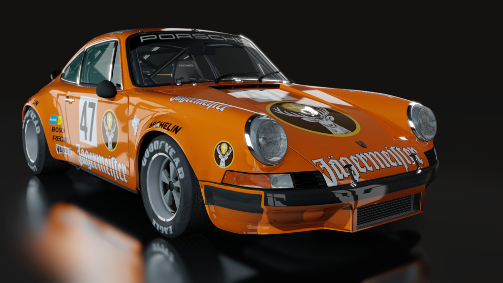 Porsche 911 RSR 1973, skin 47_Jaegermeister