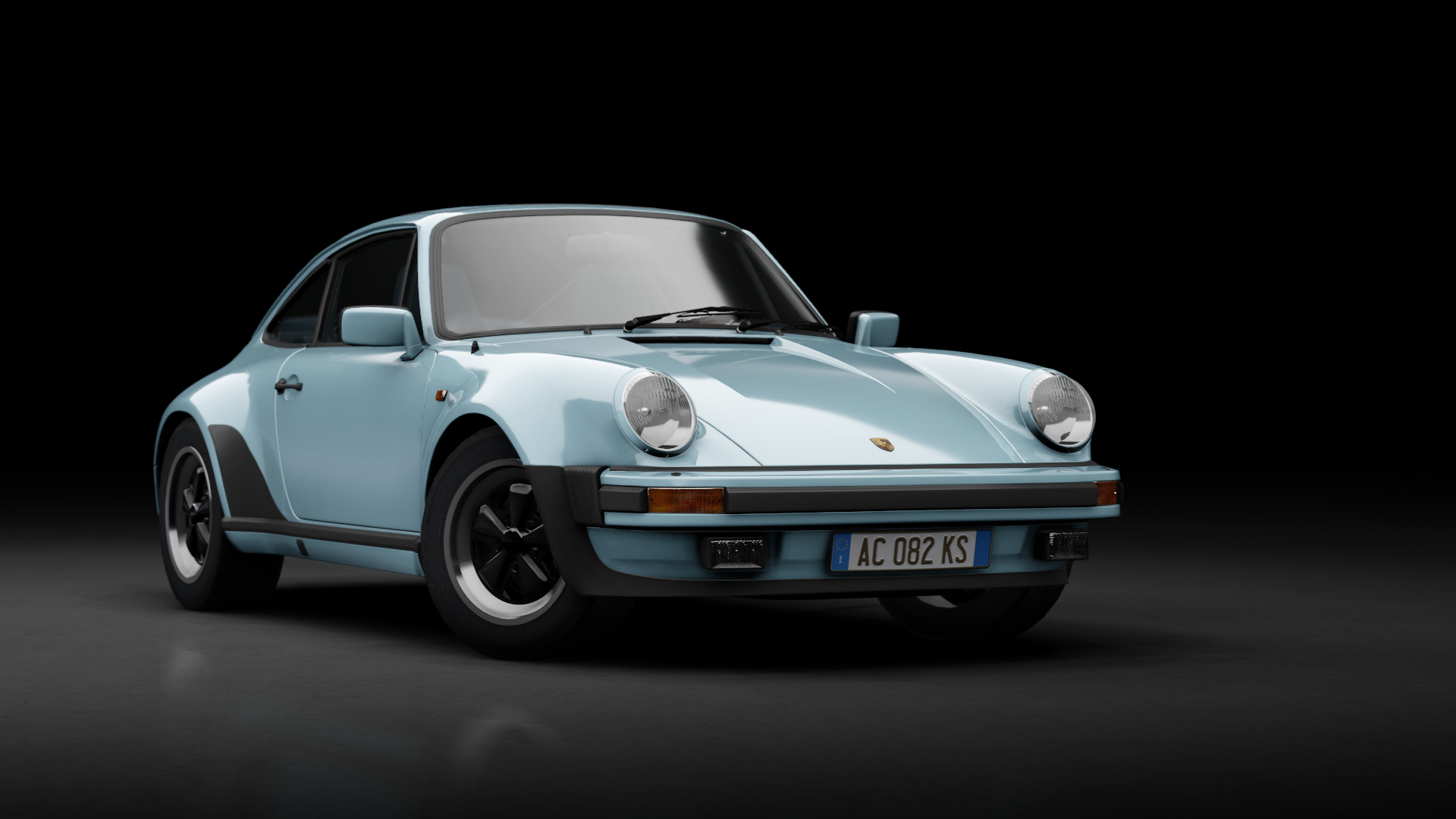 Porsche 911 (930) Carrera 3.2 "turbolook" 1984, skin 02_gletscherblau