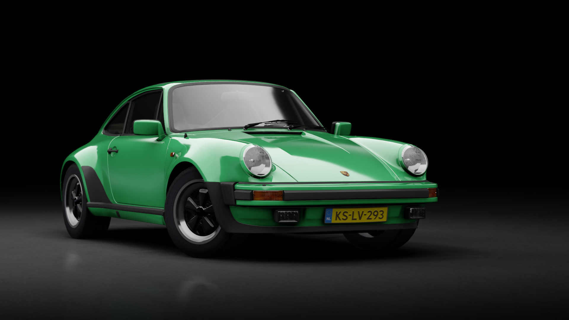 Porsche 911 (930) Carrera 3.2 "turbolook" 1984, skin Emrald_Green