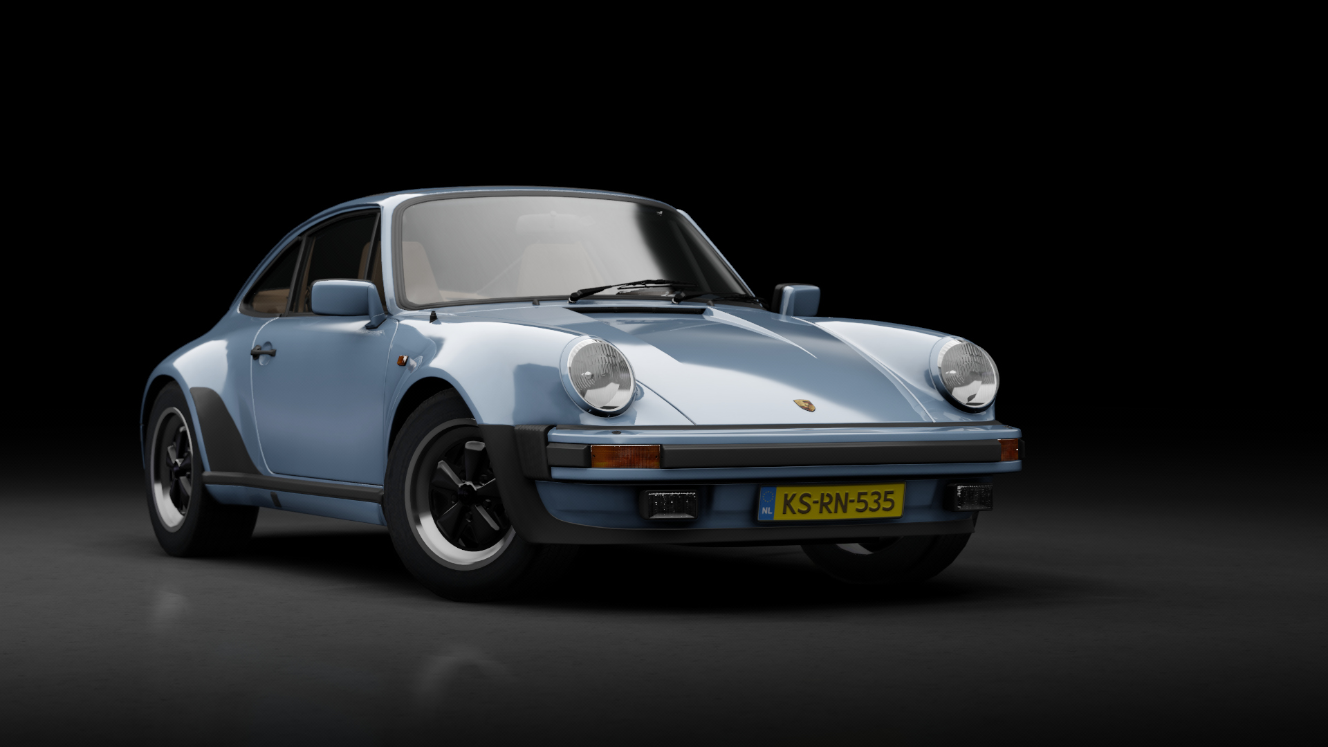 Porsche 911 (930) Carrera 3.2 "turbolook" 1984, skin baltic_blue