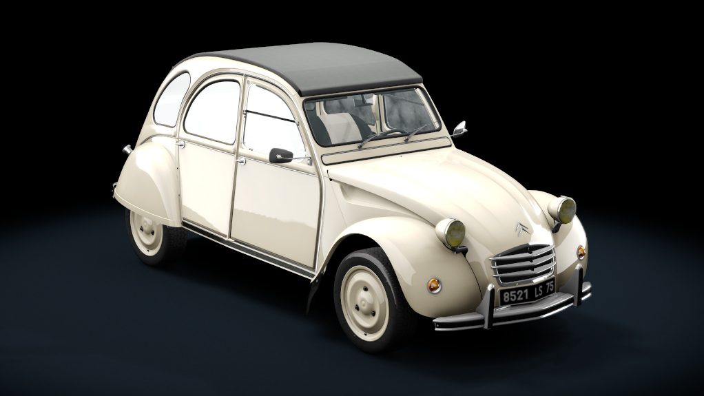 Citroen 2CV 1970 Stock, skin beige_gazelle