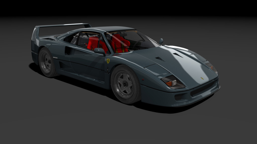 Ferrari F40 '92, skin 05_blu_abu_dhabi