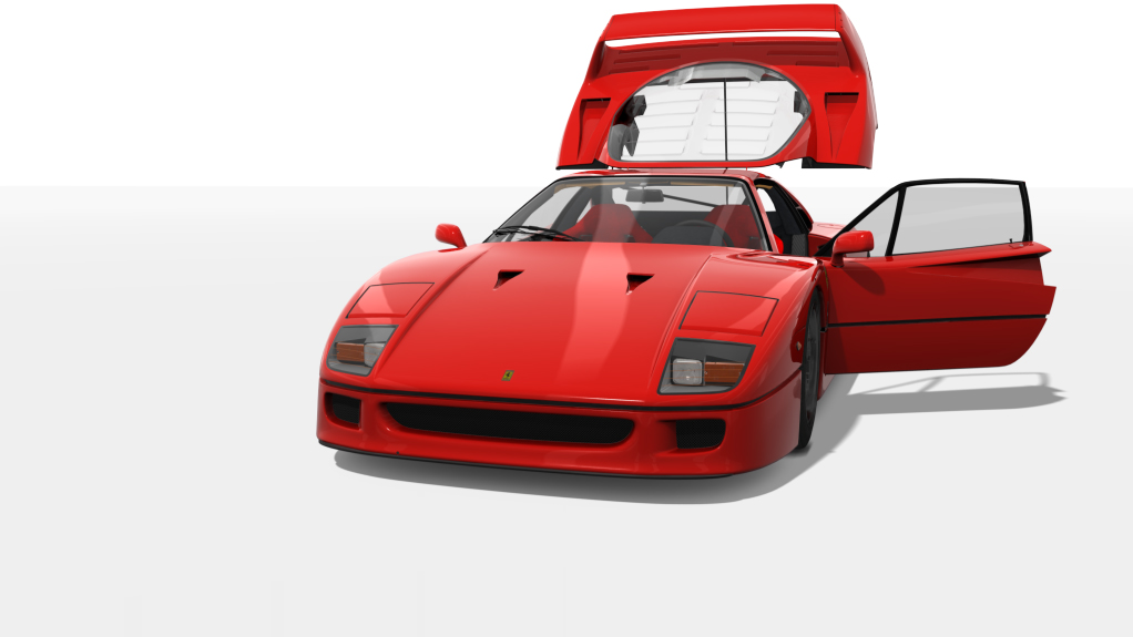 Ferrari F40 '92, skin 06_rosso_corsa_b