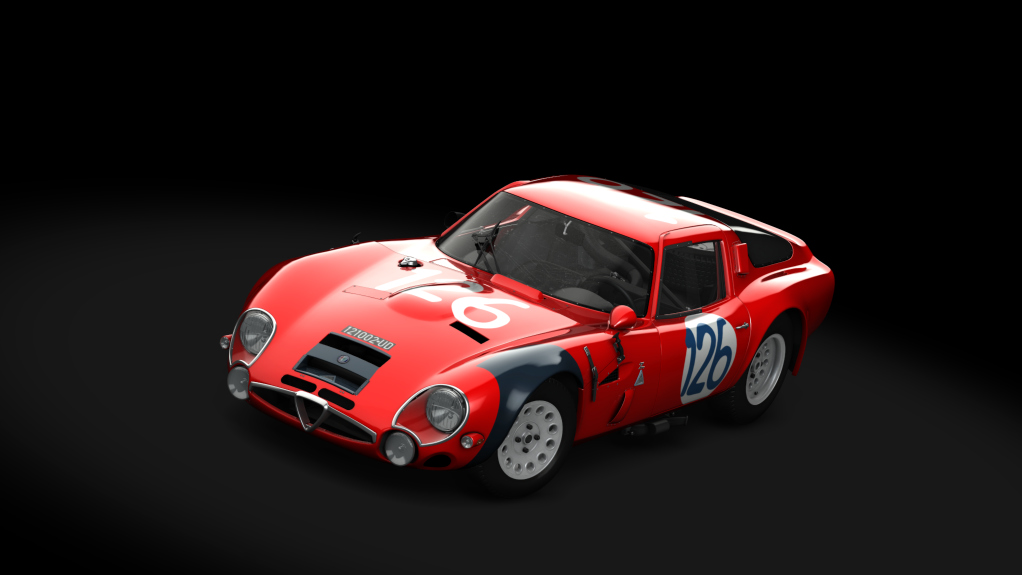 Alfa Romeo Giulia TZ2 Endurance, skin 126_targa_florio_1966